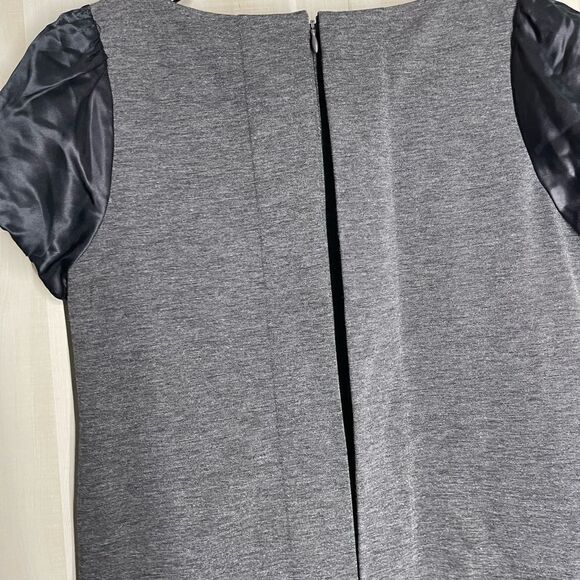 BCBGMAXAZRIA black grey‎ mini dress pockets short sleeve shift style, size XS - Picture 16 of 16